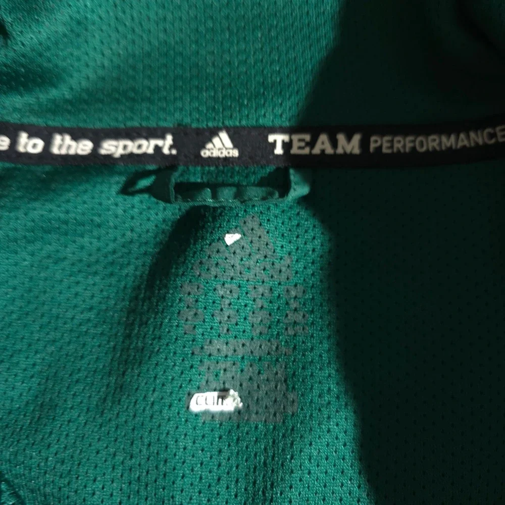 Adidas Windbreaker Jacket Mens Sz XL Team Performance Webber Football Green